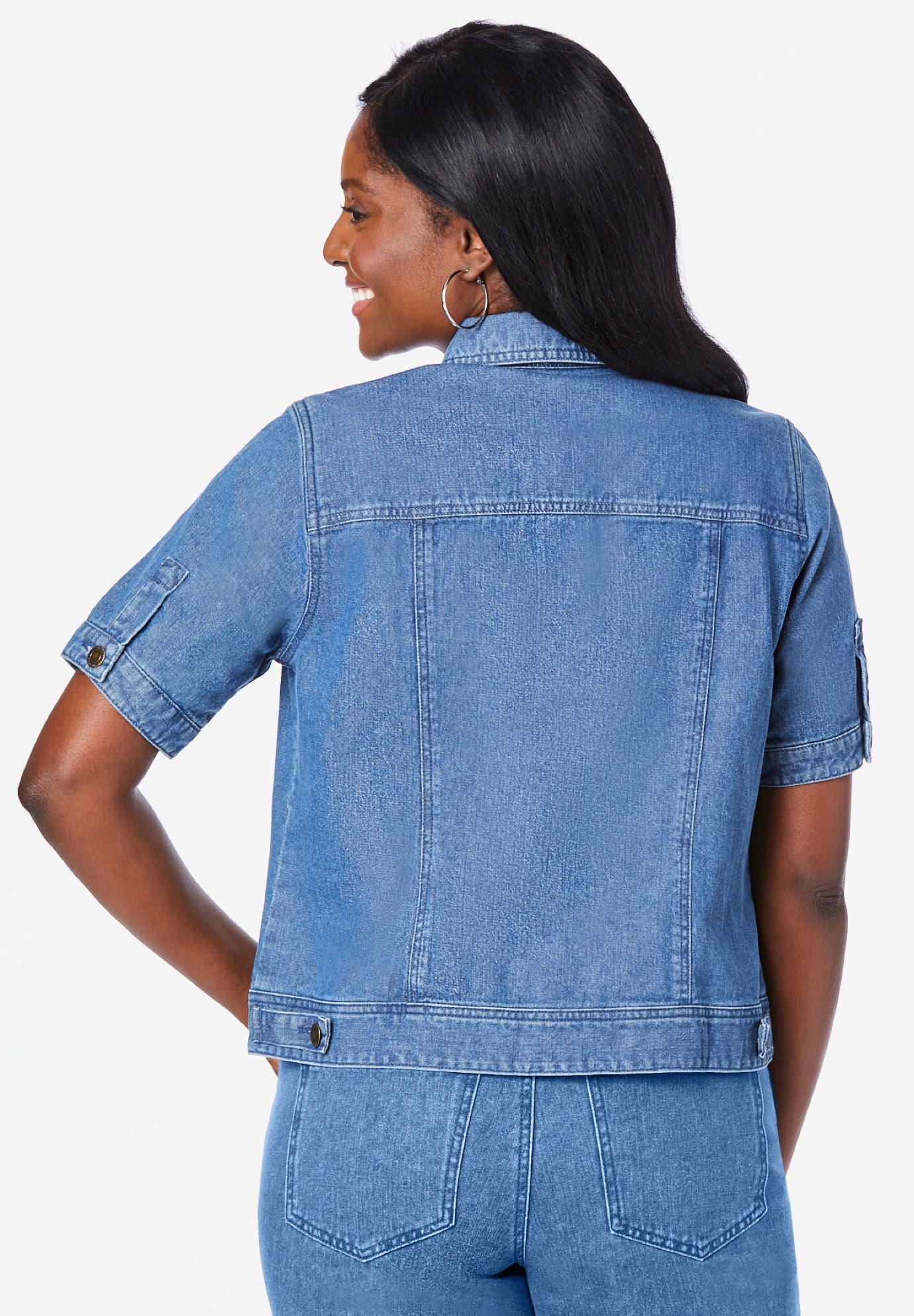 Short Sleeve Denim Jacket image number 1