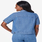 Short Sleeve Denim Jacket image number null
