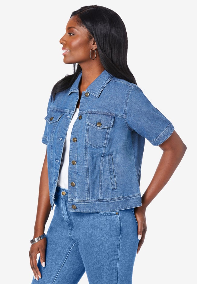Short Sleeve Denim Jacket image number 2