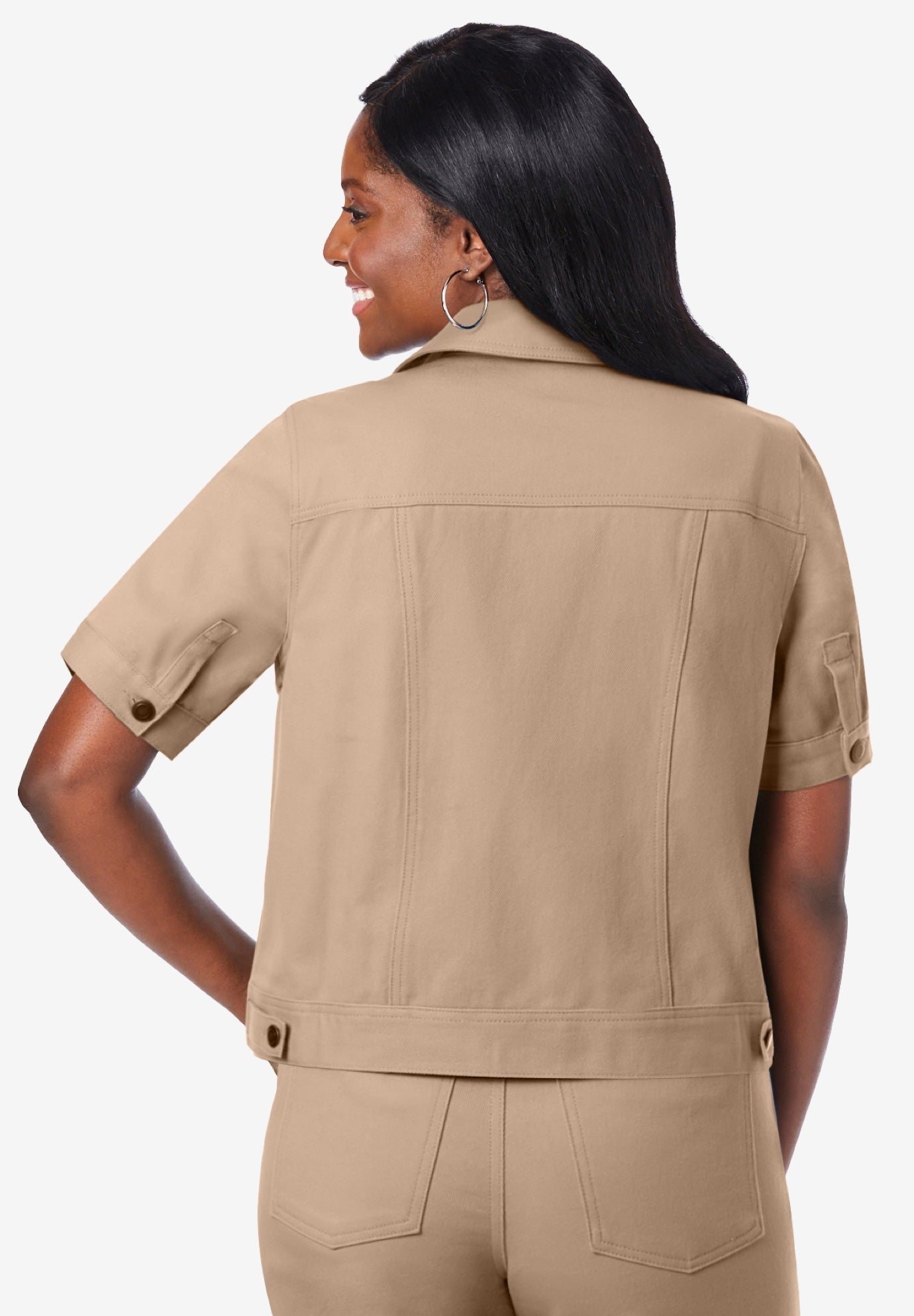 Short Sleeve Denim Jacket image number 1