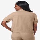 Short Sleeve Denim Jacket image number null