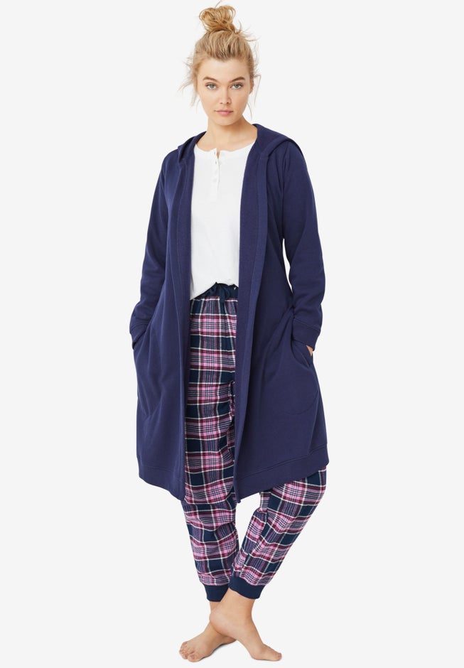 Hooded Fleece Robe image number null