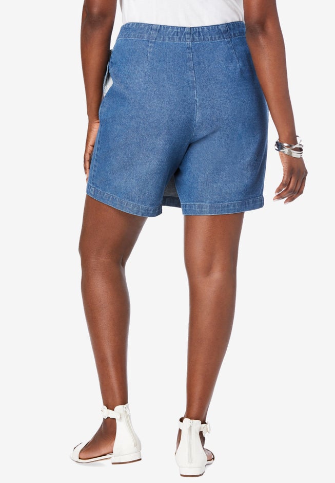 Classic Cotton Denim Skort image number 1