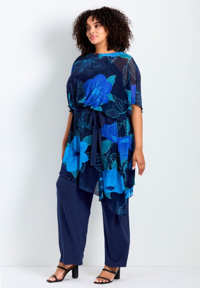 Mesh Overlay Jumpsuit image number 2