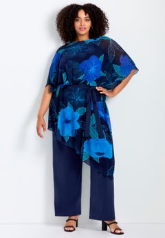 Mesh Overlay Jumpsuit