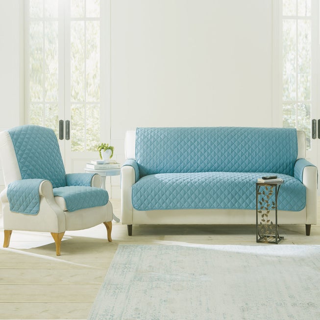 BH Studio Water-Repellent Microfiber Loveseat Protector image number 1