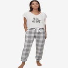 Plaid Flannel Sleep Pants image number null