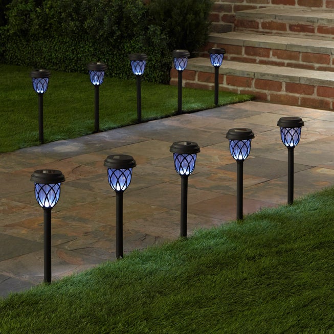 Solar Pathway Lights, Set of 10 image number null