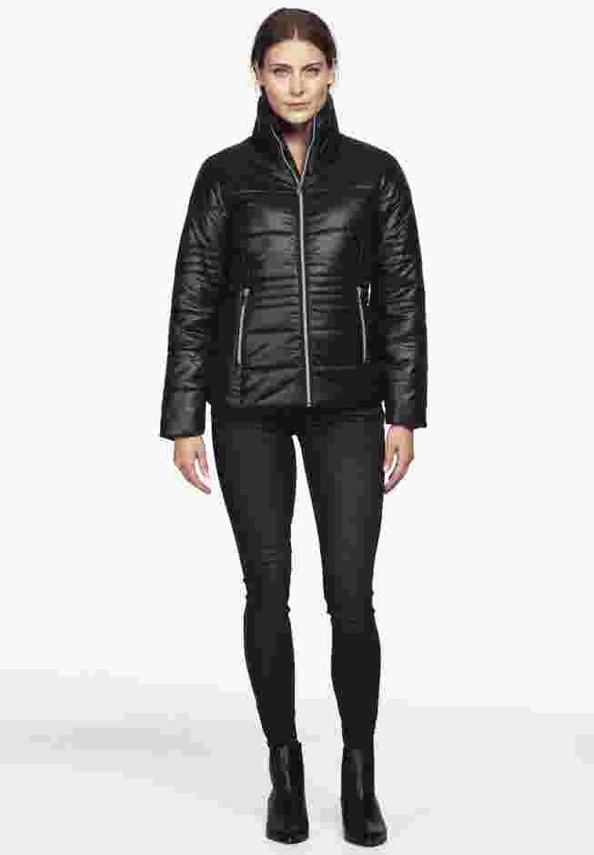 Short Puffer Zip Front Jacket image number 2
