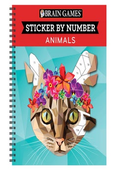 Brain Games&reg; Sticker by Number: Animals
