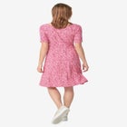 Short Sleeve Fit & Flare Knit Dress image number null