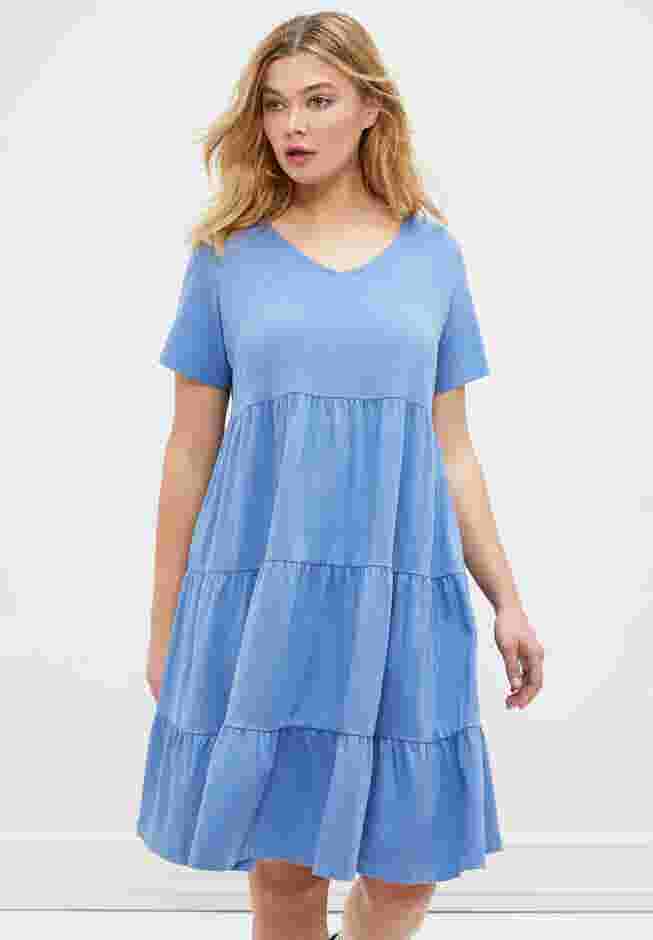 Tiered Knit Tee Dress image number 1