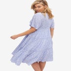 Tiered Midi Dress With Surplice Neckline image number null