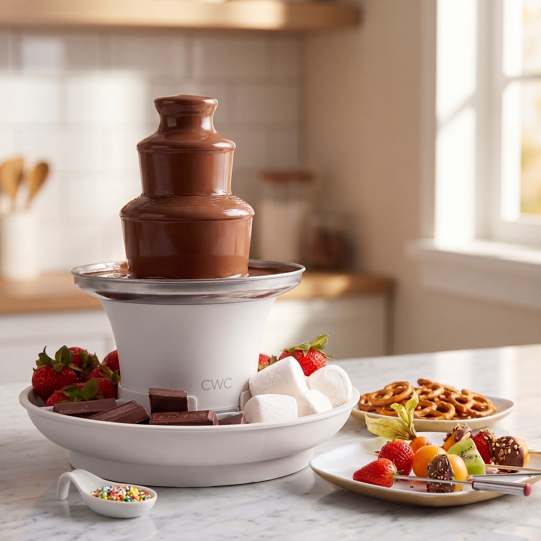 Cook with Color&trade; 3-Tier Chocolate Fountain image number 1