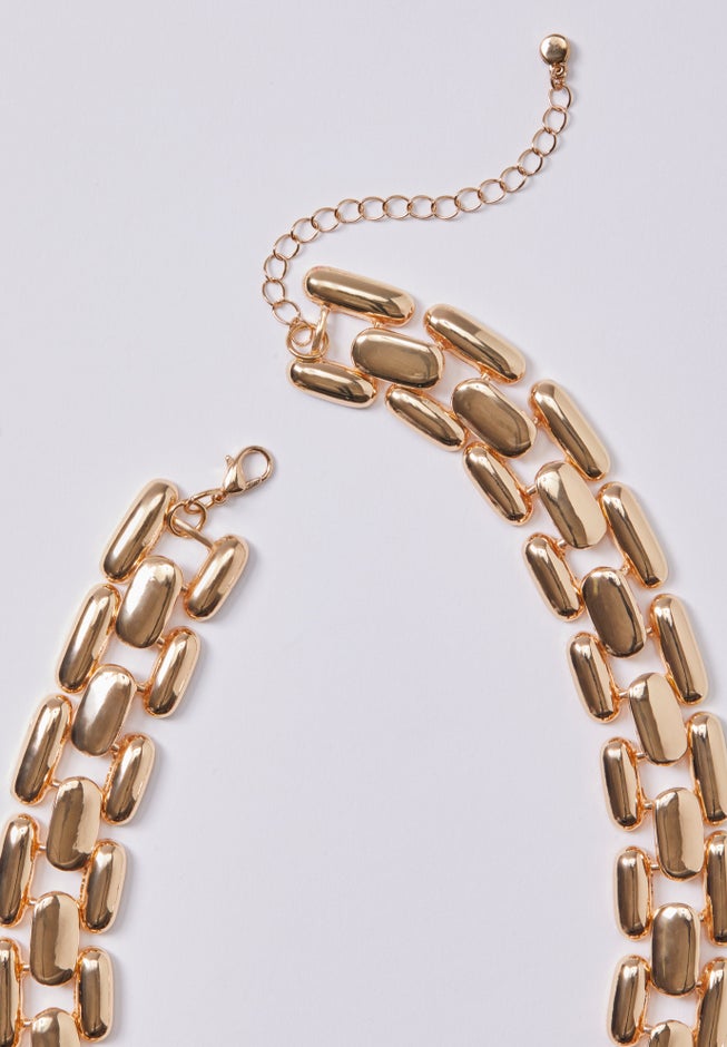 Woven Link Chain Necklace image number 1