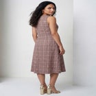 Bi-Stretch Fit and Flare Dress image number 1