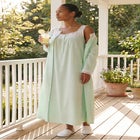 Long 2-Piece Cabbage-Rose Peignoir Set image number null