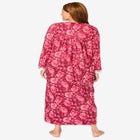 Long 2-Piece Cabbage-Rose Peignoir Set image number null