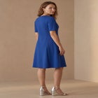 Stretch Ponte Flare Dress image number null