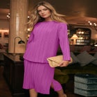 Plisse Midi Skirt image number null