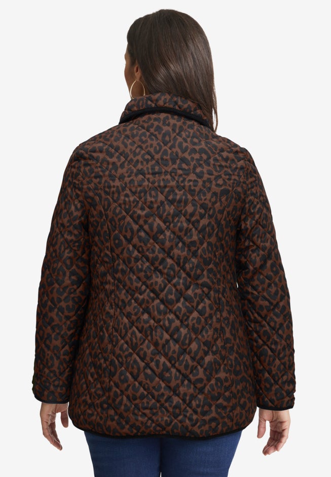 Snap-Front Quilted Coat image number 1