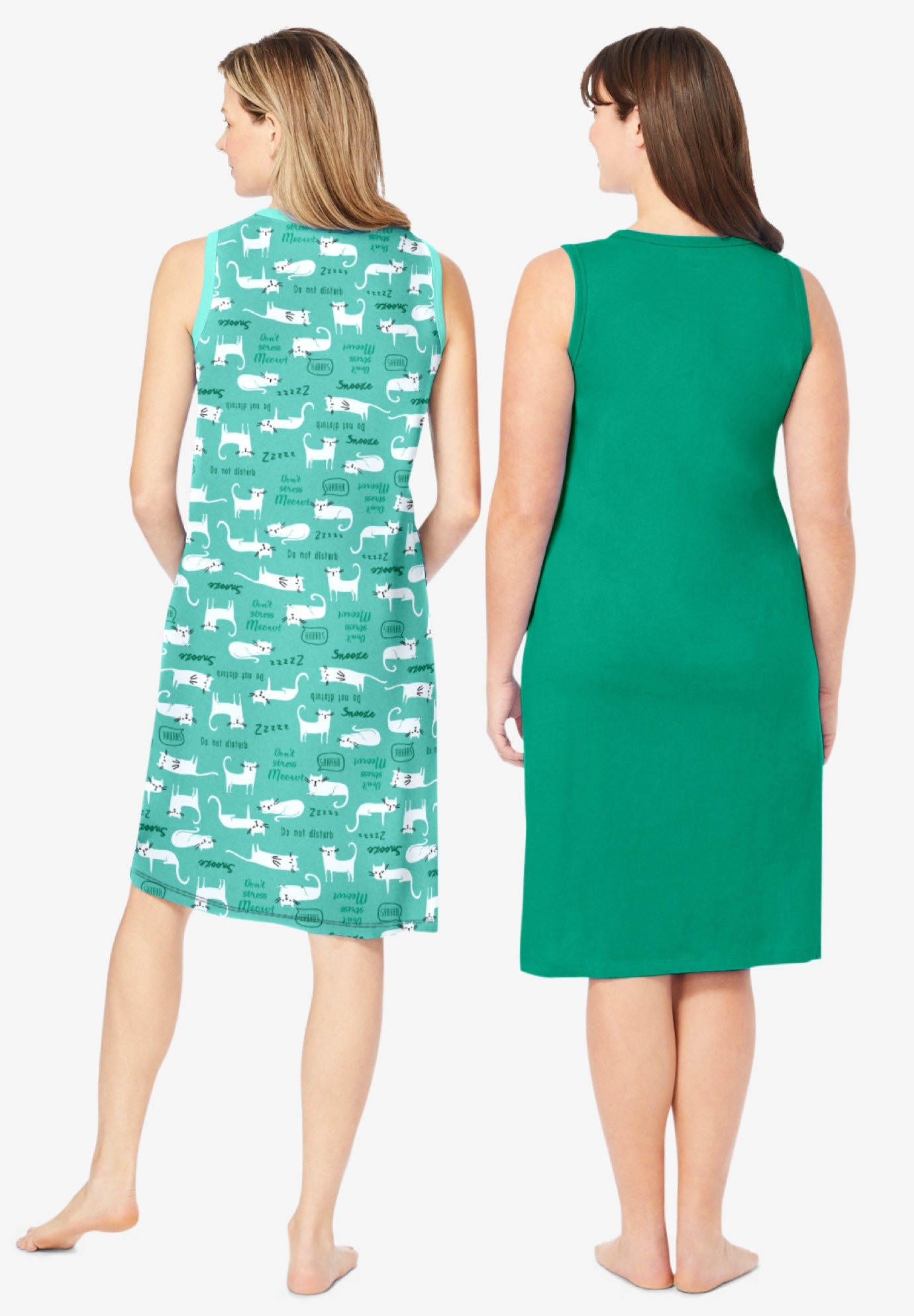 2-Pack Sleeveless Sleepshirt image number 1