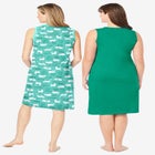 2-Pack Sleeveless Sleepshirt image number null