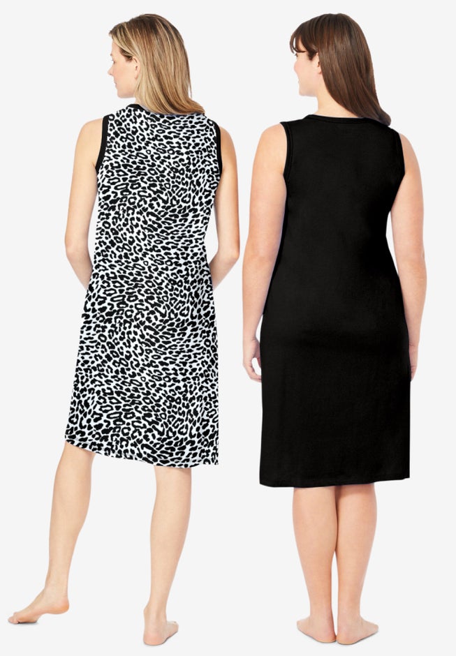 2-Pack Sleeveless Sleepshirt image number 1
