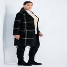 Gigi Check Sweater Coat image number 2