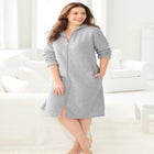 Short Hooded Sweatshirt Robe image number null