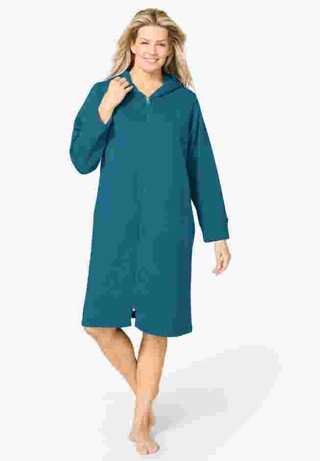 Short Hooded Sweatshirt Robe image number 0