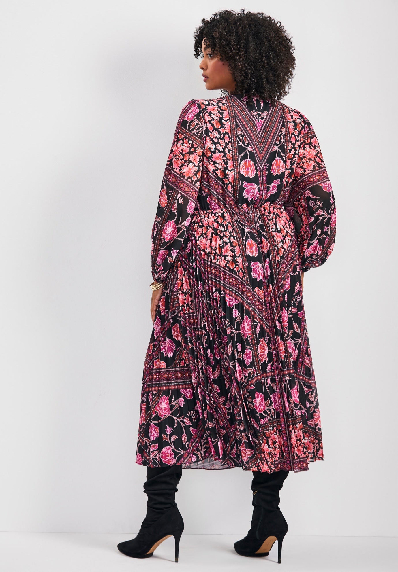 Harmony Twist Front Pleated Dress image number 1