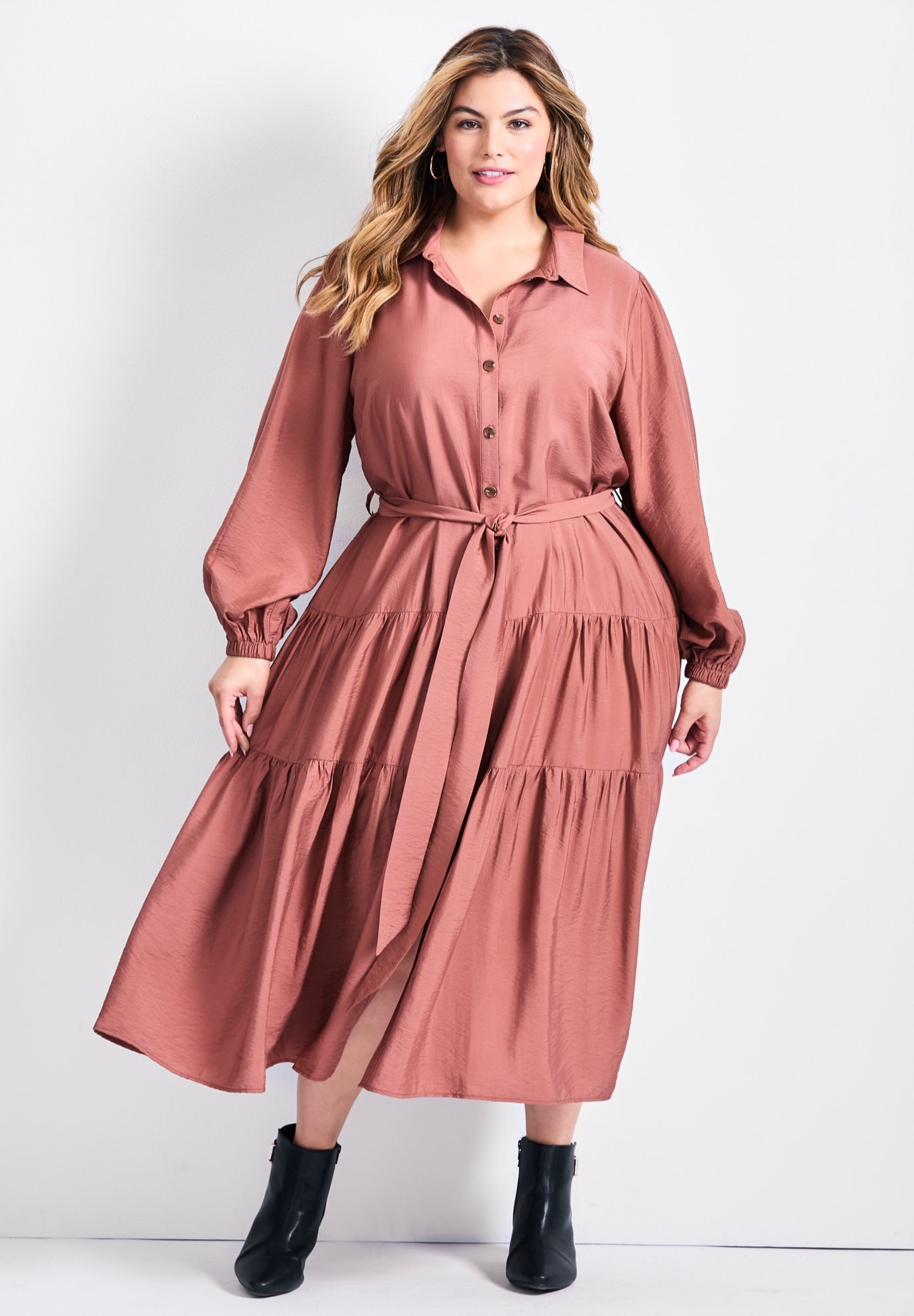 Marianne Tiered Shirtdress image number 0