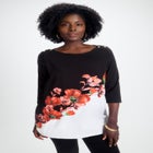 Stretch Cotton Boatneck Tunic image number null