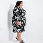 Liana Pleated Blouson Sleeve Dress image number 2