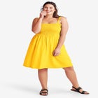 Smocked Bodice Tank Dress image number null