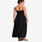 Knit Surplice Maxi Dress image number null