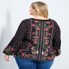 Tamlyn Lace Up Print Top image number 1