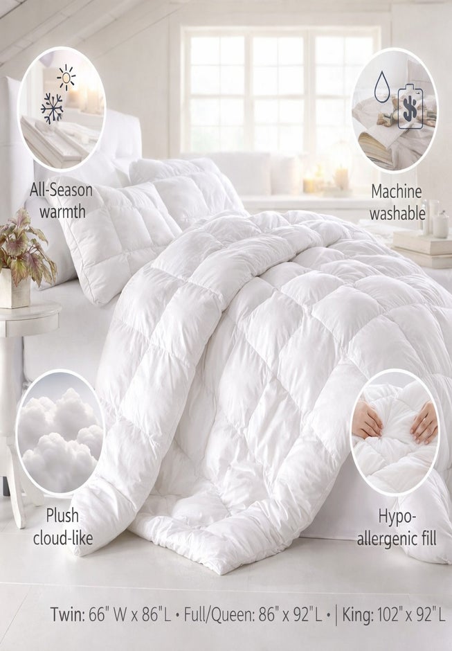 200 Thread Count Cotton Puff Comforter image number 2