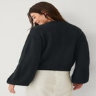 PEARL BUTTON FRONT CARDIGAN image number null