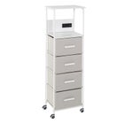 4-Drawer Cart With Charging Station image number null