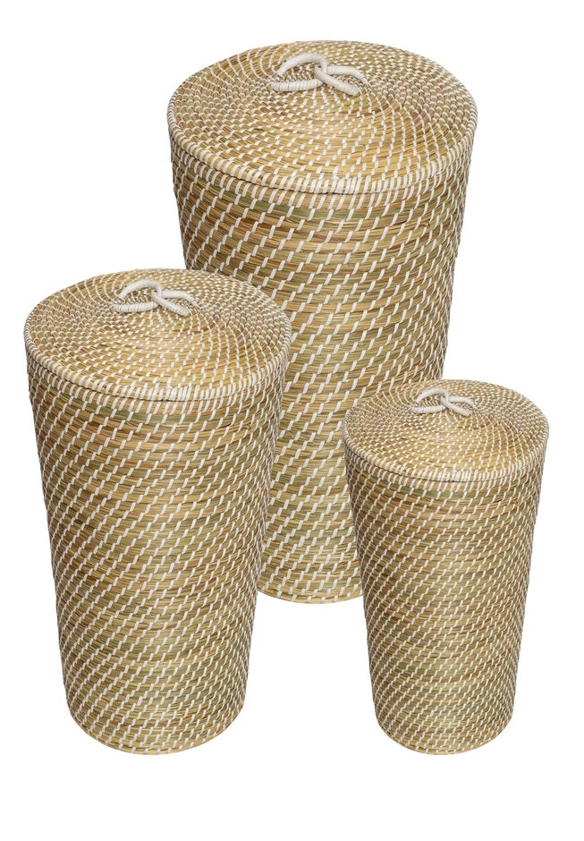 Seagrass Nesting Baskets, Set of 3 image number 1