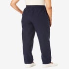 Seersucker Pull-on Elastic-Waist Pants image number null