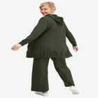 Ellos Studio French Terry Wide Leg Drawstring Elastic Waistband Sweatpants image number 1