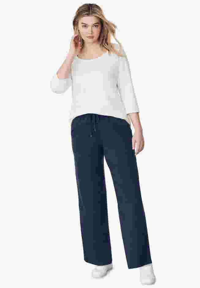 Wide Leg French Terry Sweatpant image number 0