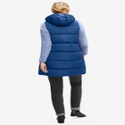 Long Hooded Puffer Vest image number null