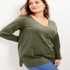 Long-Sleeve V-Neck One + Only Tunic image number null