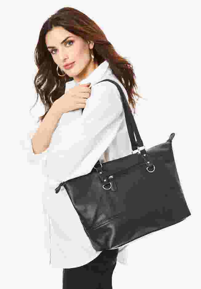 Faux Leather Tote Bag image number 0