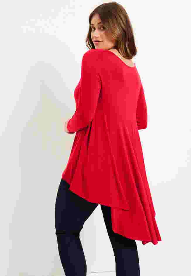 Long-Sleeve High-Low Tunic image number 1