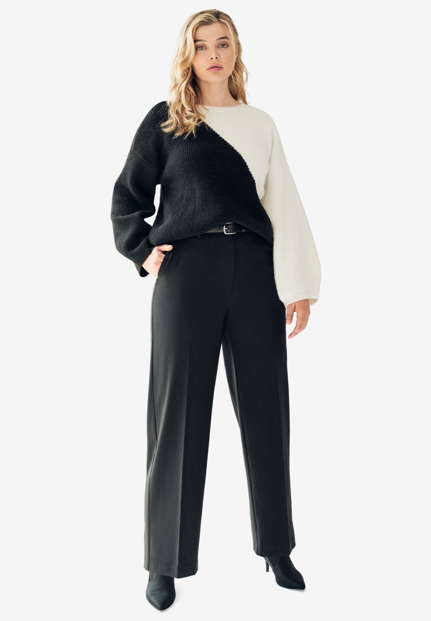 Colorblock Pullover Sweater image number 2